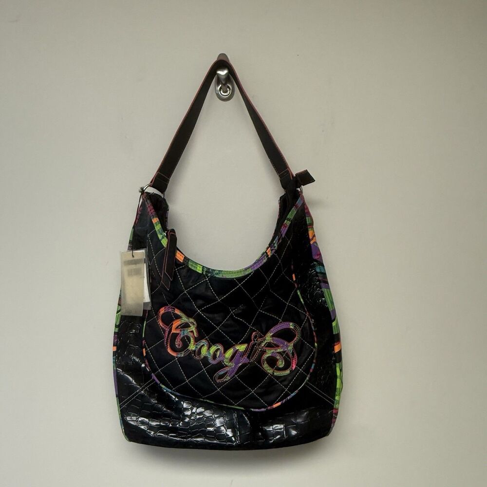 Vintage Y2K Coogi Handbag Hobo Shoulder Purse Satchel Colorful Logo NWT vintage - Picture 2 of 12